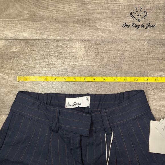 Sam Edelman Ella Pinstriped Pants Size 2 - Picture 3 of 6